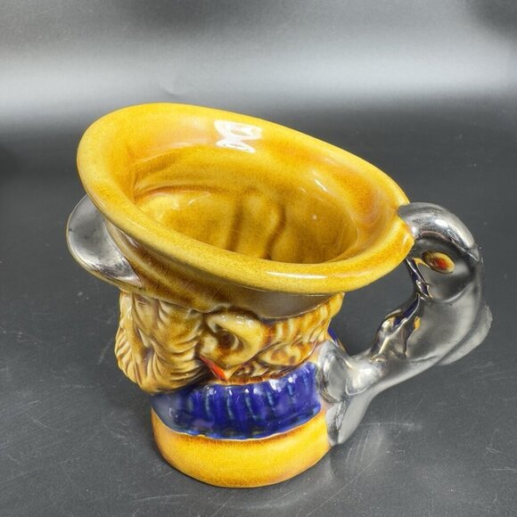 Vintage Lord Nelson Pottery Fisherman Silver Fish Handle Toby Mug Cup England - Picture 9 of 15